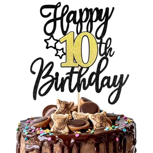 10 Jahre Torte Kuchen Deko,Torten Deko 10 Geburtstag,Happy 10th Birthday Kuchen Dekoration,Tortendekoration,1Stück 10.Geburtstag Kuchen Dekoration 10 Jahre Torte Kuchen Deko,Torten Deko 10 Geburtstag,Happy 10th Birthday Kuchen Dekoration,Tortendekoration,1Stück 10.Geburtstag Kuchen Dekoration von JeiibrZui