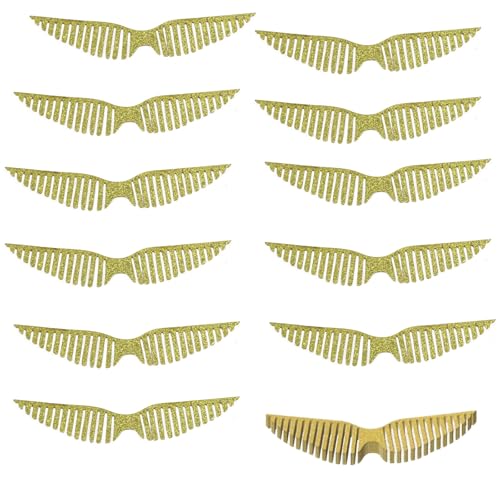 50 Stück Gold Glitter Flügel Kuchen Dekoration,Wizard Cupcake Topper Deko,Dekoration Hexe aus Schokolade Cupcake Topper Glitter Magier Happy Birthday für Bonbons Kuchen Cupcakes Party Mottoparty 50 Stück Gold Glitter Flügel Kuchen Dekoration,Wizard Cupcake Topper Deko,Dekoration Hexe aus Schokolade Cupcake Topper Glitter Magier Happy Birthday für Bonbons Kuchen Cupcakes Party Mottoparty von JeiibrZui