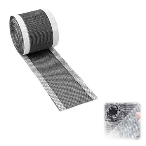 Fliegengitter Reparatur Klebeband,Strong Adhesive Screen Repair Tape,,Fliegengitter Reparatur Klebeband,Insektenschutzgitter Reparatur Set,Schneidbares Fliegengitter Klebeband (1 Stück,70 mm x 5 m) von JeiibrZui