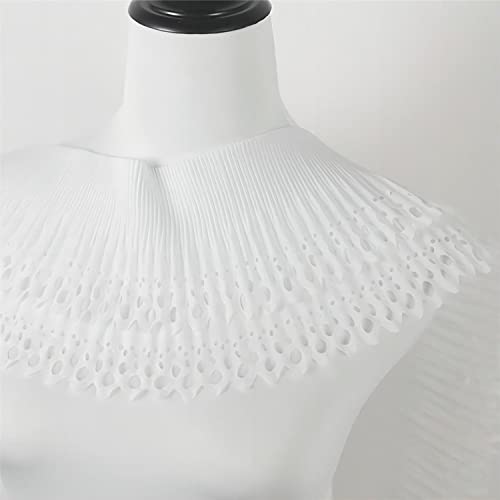 10 Yards 16 cm RüSchenborte, RüSchenstoff Geraffte Borte Saumspitze Ärmelspitze Spitzenborte Spitzenstoff Zierband StoffbordüRe Spitze Meterware Lace Festonspitze Borten Und BäNder Zum NäHen,Weiss von JekyTMP