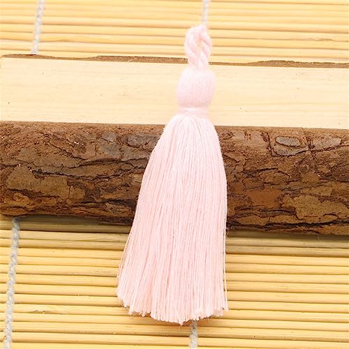 10 pcs 7 cm Bunt Groß Quasten, Lesezeichen Quasten Tassel AnhäNger Quasten SchlüSselanhäNger Boho Troddel MöBel Quasten Dicke Zierquaste Deko Quaste für Diy-Projekte Handwerk ZubehöR(AH-Lotus Pink) von JekyTMP