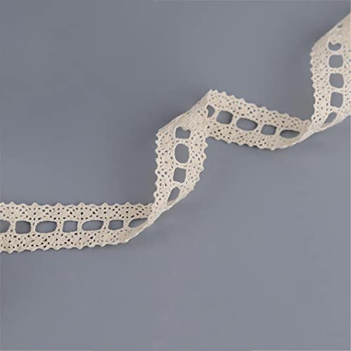 3 yards 2.3CM Basteln Spitze Dekoband Spitzenband HäKelborte KlöPpelspitze Zierborte Lace Ribbon Stickborte HäKelspitze Schleifenband Spitze HäKelbordüRe für Kleidung Und Basteldekoration,Aprikose von JekyTMP