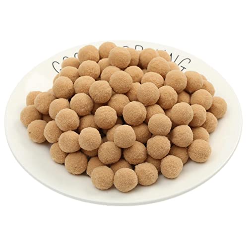 30 Stück 30mm Pompons Zum Basteln BäLle Flauschigen Bunt Mini Pompons Flauschigen PlüSch BäLle Pom Pom BäLle Bunte Pompom Pompons Craft Pom Poms Bunte Flauschige Pompon (Nr. 31 Khaki) von JekyTMP