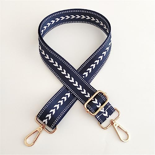 Breite 3,8 cm Schultergurt für Taschen Verstellbarer Taschengurt zum Wechseln Umhängegurt für Taschen Schulterriemen Bunt Taschenhenkel Universal Taschenriemen für Handtaschen DIY Zubehör(Blau) von JekyTMP