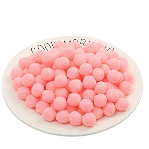 1000 Stück 1 CM Pompons Zum Basteln Bunte Pompom Pompons Pom Pom BäLle Flauschigen PlüSch BäLle Bunt Mini Pompons Kleine Pompons In Verschiedenen Farben Craft Pom Poms (Nr. 27 Rosa) von JekyTMP