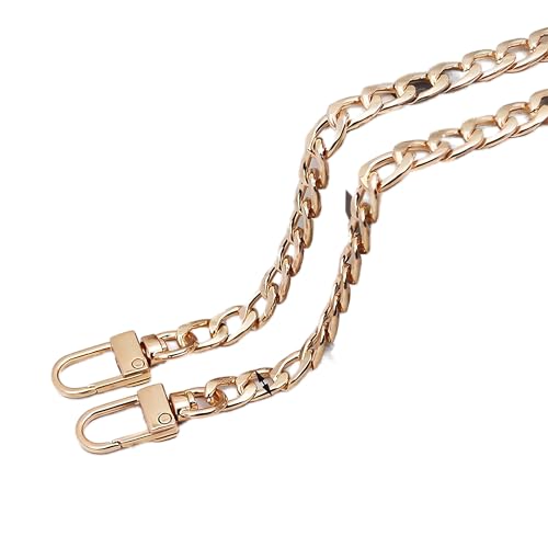 JekyTMP Metall Kette Trageriemen Goldkette für Tasche, Schulterriemen Kette, Handtaschen Ersatz Schulterriemen, Trageriemen Kette für Handtaschen, Geldbörsen, Taschenkette Gold, 100cm, Hell Gold von JekyTMP