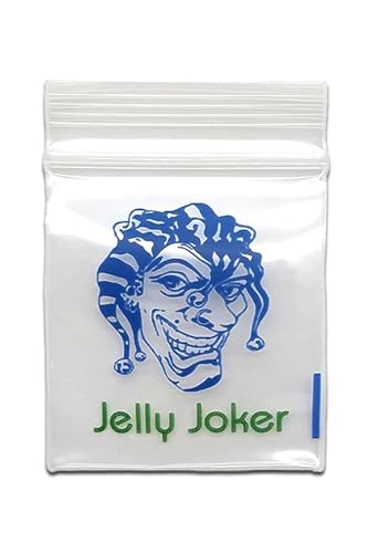 1000 JJ-Zipperbags "Joker Head" Druckverschlussbeutel | Baggie | Plastiktüte - 40x40mm - 70µm von Jelly Joker