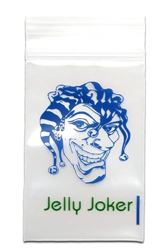 1000 JJ-Zipperbags "Joker Head" Druckverschlussbeutel | Baggie | Plastiktüte - 40x60mm - 70µm von Jelly Joker