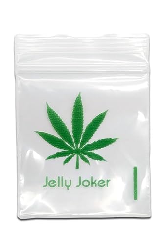 1000 JJ-Zipperbags "Leaf" Druckverschlussbeutel | Baggie | Plastiktüte - 40x40mm - 70µm von Jelly Joker