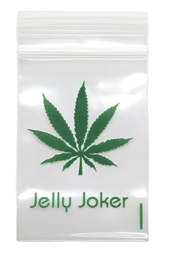 1000 JJ-Zipperbags "Leaf" Druckverschlussbeutel | Baggie | Plastiktüte - 50x70mm - 70µm von Jelly Joker