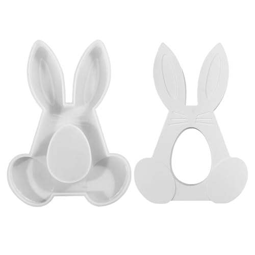 Gießform Hase Kerzenformen zum Gießen, Silikonformen Gießformen Ostern Silikonform Osternhase Kerzen Formen Silikon Gießformen Silikon Ostern Silikonform Frühling Giessformen Silikon für Handwerk (A) von Jenshhch