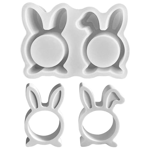 Hase Silikonform Ostern, Osternhase Silikonformen Gießformen Ostern, Deko Frühling Hasen Gipsformen zum Gießen, Gießformen Silikon Ostern Hase Giessformen Ostern Silikon Gießform für DIY Handwerk (A) von Jenshhch