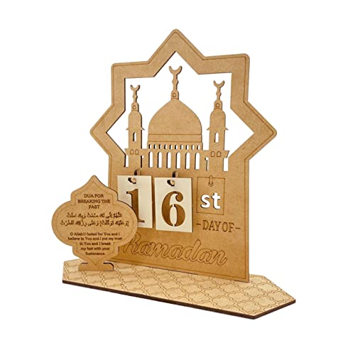 Ramadan Deko Adventskalender, Ramadan Kalender Kinder Aus Holz, Adventskalender 2025 Countdown Kalender Eid, Ramadankalender Eid Mubarak Adventskalender, Ramadan 30 Tage Countdown Kalender Zuhause (C) von Jenshhch