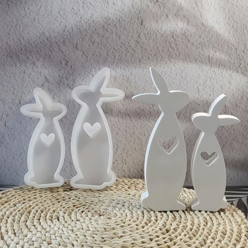 Silikonform Ostern, Osterhase Silikonformen Gießformen Ostern, Frühling Hase Gipsformen zum Gießen, Osternhase Gießformen Silikon Ostern Hase Giessformen Ostern Silikon Gießform für Handwerk von Jenshhch