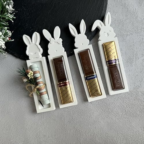 Silikonformen Gießformen Ostern Geldgeschenk, 4 Stück Silikonform Hase Silikonform Ostern Gips Zum Gießen Gießformen Silikon Ostern Geldgeschenk Silikonformen Ostern Giessform Silikon Gießform (B) von Jenshhch