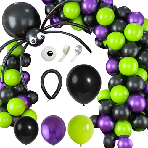 Halloween Ballon Arch Kit, 88pcs/Set Latex Halloween Ballon, Diy Halloween Ballon Garland Kit für Halloween -Geburtstagsfeier, Halloween Balloons von Jeorywoet