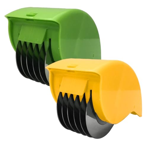 Jeorywoet Kräuterschneider, 2pcs Kräuterwalze mit 6 Edelstahlblatthandbuch PP Hacker Waschbar wiederverwendbares arbeitssparend Jeorywoet Kräuterschneider, 2pcs Kräuterwalze mit 6 Edelstahlblatthandbuch PP Hacker Waschbar wiederverwendbares arbeitssparend von Jeorywoet