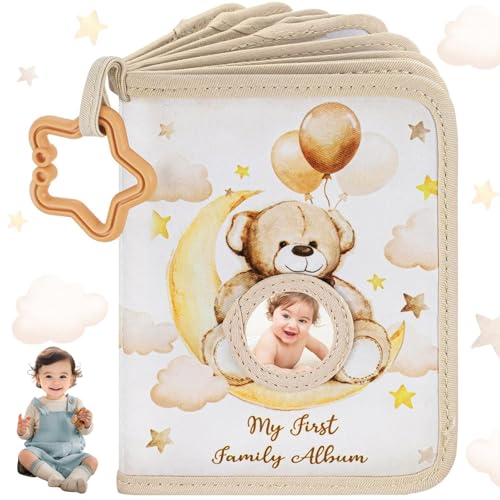 Kinder Fotoalbum, Baby -Fotoalben hält 17 Fotos, Baby -Fotobuch mit Safe Mirror für 4 x 6 Foto Kinder Fotoalbum für Neugeborene Kleinkind Kids, Baby Album und Memory Book von Jeorywoet