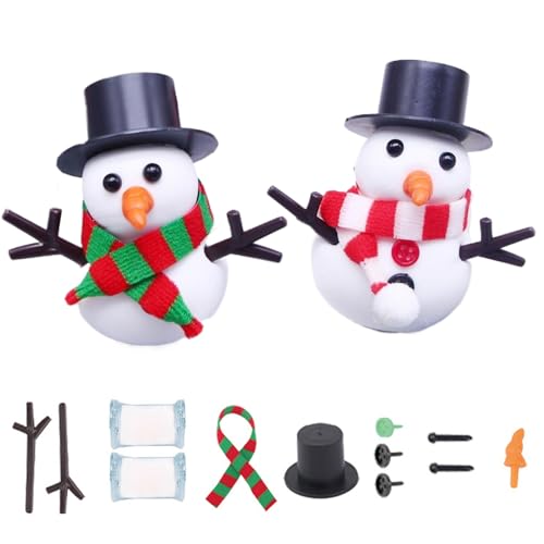 Snowman Kit, DIY -Weihnachtshandwerk für Kinder umfasst schwarze Top -Hüte, Schal, Nähknöpfe, Nasenknöpfe Schneemann Hände, interaktive Weihnachtsspielzeug Winter Holiday Party Dekor Geschenke, Snowm von Jeorywoet