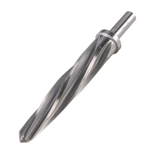 Jerax tools 2,2 cm Brücken-/Baureibahle, M2 HSS Kegelfutter, Reibahle, Bohrer für Stahllegierung, Aluminium, Metall, Holz, Kunststoff, 1,27 cm Schaftfutter, Spiralnuten, zum Vergrößern/Ausrichten von von Jerax tools