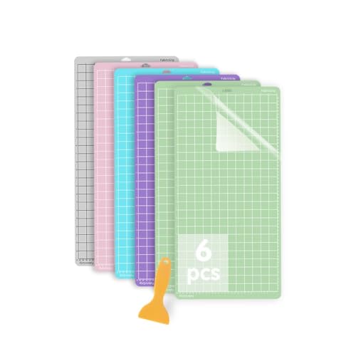 Jerilla 6 Stück Schneidematten für Cricut 12x24 Zoll StandardGrip/LightGrip/StrongGrip/FabricGrip Rutschfeste Schneidematten Set für Cricut Maker/Explore One/Air/Air 2 mit Schaber Jerilla 6 Stück Schneidematten für Cricut 12x24 Zoll StandardGrip/LightGrip/StrongGrip/FabricGrip Rutschfeste Schneidematten Set für Cricut Maker/Explore One/Air/Air 2 mit Schaber von Jerilla