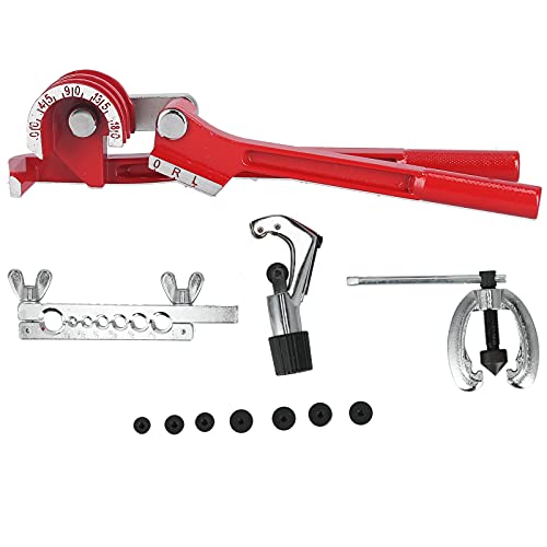 Jerliflyer 7-Hole Flaring Tool Set Stainless Steel Tube Expander and Pipe Bender for Copper and Aluminum Pipes Aluminum Pipe Bender for Plumbing von Jerliflyer