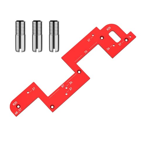 Jeruytgh Schrank-Hardware-Vorrichtung, Schrank-Hardware-Vorlage, Verdicktes Schrankschlitzwerkzeug, Schrankinstallationswerkzeuge, Hochfestes Bohrdübelführungs-Schubladeninstallationswerkzeug für von Jeruytgh