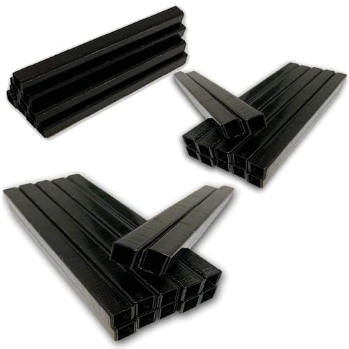 Schwarze T50 Heftklammern, strapazierfähig, schwarz, 10 mm, 5.000 Stück von Jewel City Tools