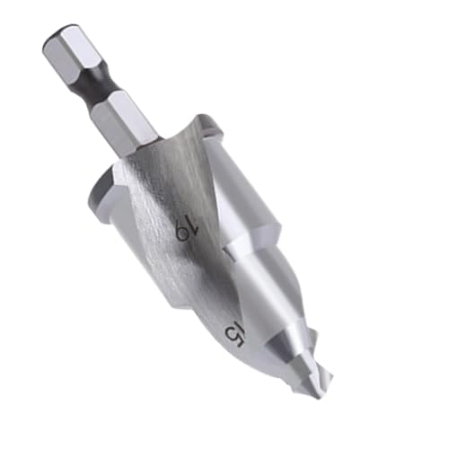 Jextou Metall-Senkbohrer, Senker-Bit - Sichere Senker-Rohrreibahlenbohrer,PVC-Fitting-Sparer, Schnellwechsel-Bit, Rohrreibahlen-Werkzeug, Reibahlen-Bit für die Reparatur von Wasserrohren von Jextou