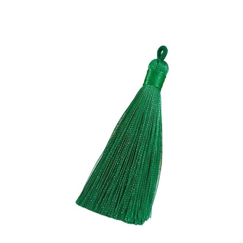 Quasten, 29 Farben, Bastelquasten mit Schlaufe, weiche Quaste for DIY-Handwerk, Schmuckherstellung, Schlüsselanhänger-Dekoration(Grass Green) von JgYiAngBq