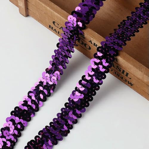 91 cm langes Paillettenband mit elastischem Besatz für handgemachtes Nähen, Kleiderdekoration, DIY-Haarband 91 cm langes Paillettenband mit elastischem Besatz für handgemachtes Nähen, Kleiderdekoration, DIY-Haarband von Jhdwu
