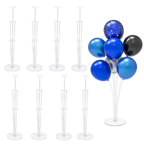 Jiahuade Ballon Stick Halter,8 pcs Ballonständer Tisch,Luftballons Ständer Halter,Luftballons Halter Sticks,Balloon Stand Kit,Ballonzubehör,Ballonständer,Party Dekoration Zubehör (A) von Jiahuade