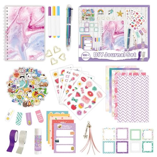 Jialouboo DIY Journal Set, Scrapbook & Diary Supplies Set, Teen Stuff for Birthday Girl Gift Ideas, Easy to Use von Jialouboo