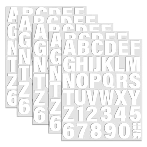 5 Blatt Buchstaben und Zahlen zum Aufbügeln für Kleidung, zum Aufbügeln auf Wärmetransfer, Alphabet-Klebeband, Vinyl-Buchstaben A-Z, Buchstaben 0–9, Zahlen, Aufkleber für Stoff, Kleidung, Druck, DIY, von Jiamaohua