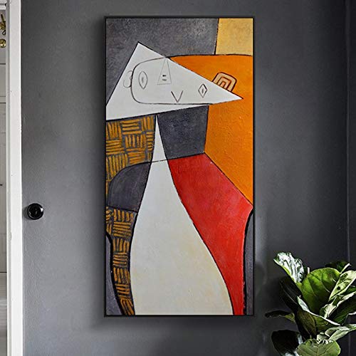 Abstrakte Ölgemälde auf Leinwand von Picasso Berühmte Kunstreproduktionen Wand Giclée Gedruckt Auf Leinwand Gerahmte Bilder 80x110cm (31x43in) Mit Rahmen von Jianghu Art