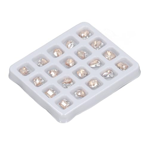 Bildungsnägel, Nägel Nälennestons Luxus -Ornamente 20pcs für Frauen für Aufführungen (Sekt) von Jiawu