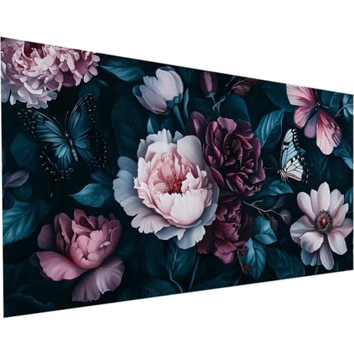 Diamond Painting Erwachsene Blume Diamond Painting 100x200cm Full Drill Schmetterling Diamant Painting Bilder Perlen Bilder Malerei Mosaikherstellung, Home Office Wand Dekor Geschenke Mädchen K-158 von Jiaxaong