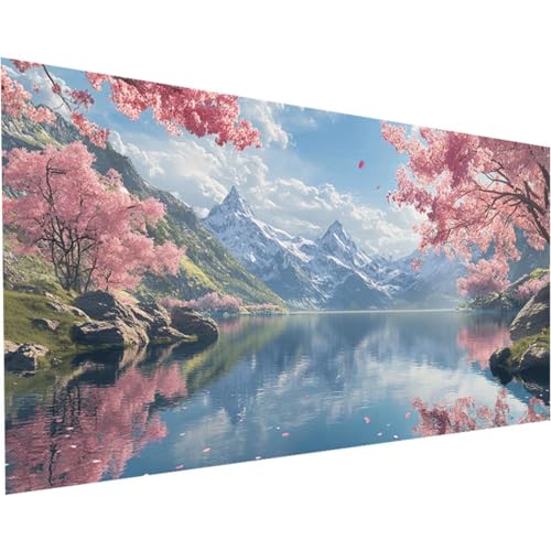 Diamond Painting Erwachsene Landschaft Diamond Painting XXL 100x200cm Full Drill Wald Diamant Painting Bilder Perlen Bilder Malerei Mosaikherstellung, Home Office Wand Dekor Geschenke Mädchen K-161 von Jiaxaong