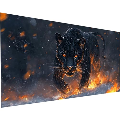 Diamond Painting Erwachsene Leopard Diamond Painting XXL 100x200cm Full Drill Tier Diamant Painting Bilder Perlen Bilder Malerei Mosaikherstellung, für Home Office Wand Dekor Geschenke Mädchen K-149 von Jiaxaong