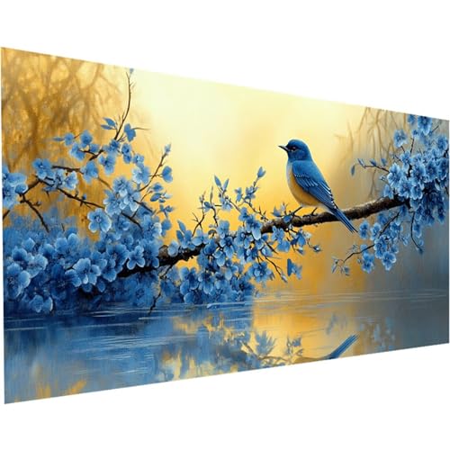 Diamond Painting Erwachsene Vogel Diamond Painting XXL 100x200cm Full Drill DIY Baum Diamant Painting Bilder Perlen Bilder Malerei Mosaikherstellung, für Home Office Wand Dekor Geschenke Mädchen K-153 von Jiaxaong