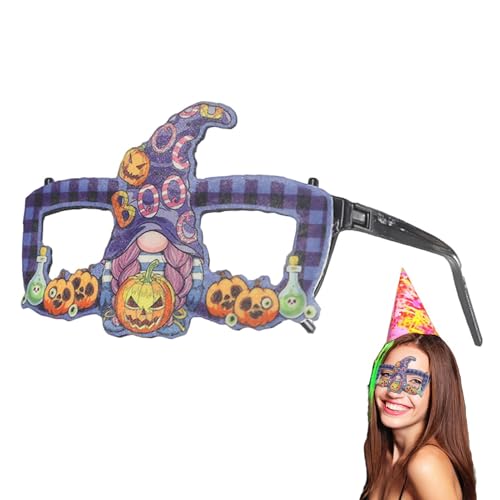 Jiimhte Halloween-Cosplay-Brille,Halloween-Fotobrille - Lustige Design-Brillen, Foto-Requisiten, Zubehör - Partyzubehör, Brillen für Kinder, Kostümzubehör, Halloween-Cosplay-Zubehör von Jiimhte