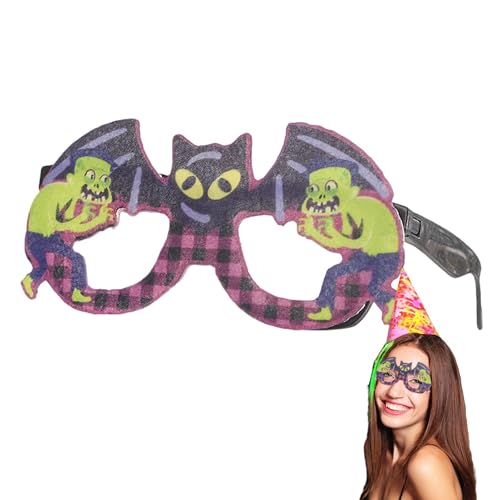 Jiimhte Halloween-Kostüm-Party-Brille, Halloween-Cosplay-Brille - Lustige Halloween-Cosplay-Brille,Partyzubehör, Kostümzubehör, Halloween-Cosplay-Zubehör, Mitbringsel, Gläser für den Urlaub von Jiimhte