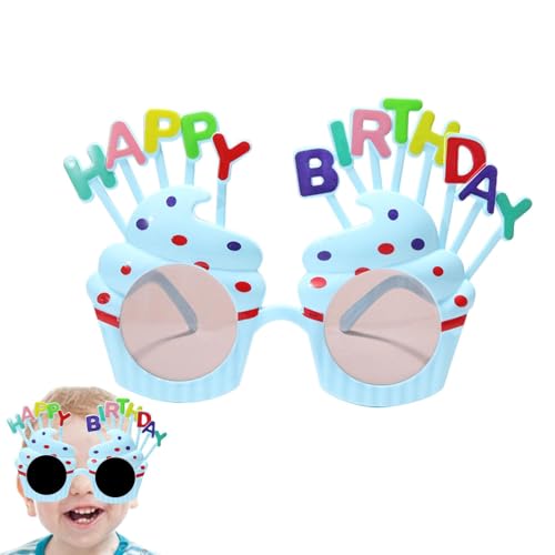 Jiimhte Happy Birthday Sonnenbrille, Neuheit Geburtstag Foto Requisiten Brille, Neuheit Lustige Brille, Geburtstag Party Favors Brille für Kinder & Erwachsene von Jiimhte