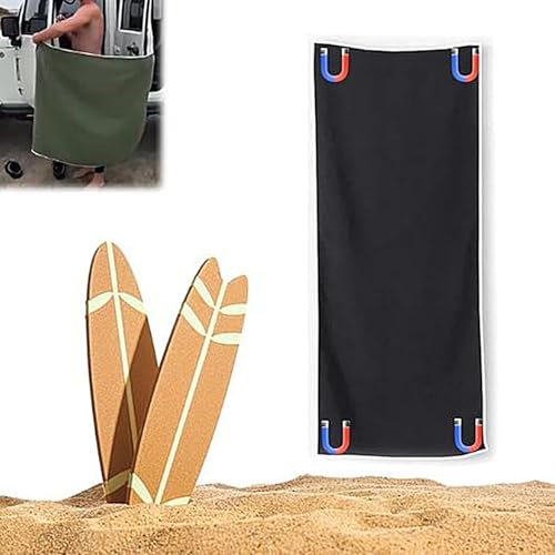 Jiimhte Magnetisches Badetuch Für Den Außenbereich, 190x70cm Magnetisches Strandtuch, Übergroßes Mikrofaser Badetuch, Schnelltrocknend Sandabweisendes Strandtuch Mit Magnetverschluss von Jiimhte