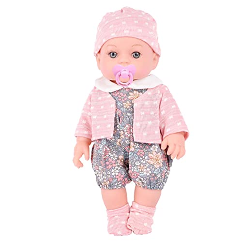 Jiimhte Reborn Puppen, 11,81 Zoll/30 cm realistische Babypuppen-Wiedergeburtspuppe mit Kleidung und Schnuller, handgemachte weiche Silikon Vinyl Reborn Babys Geschenk für Kinder von Jiimhte