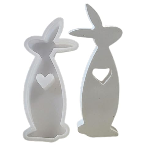 Ostern Kaninchen Silikonformen Gießformen, 3D Gießformen Silikon Hase Ostern Hase Gießformen 3D Osterhase Silikonform Silikonform Hase Kerzenhalter Hase Silikonform Osterhase von Jiimhte