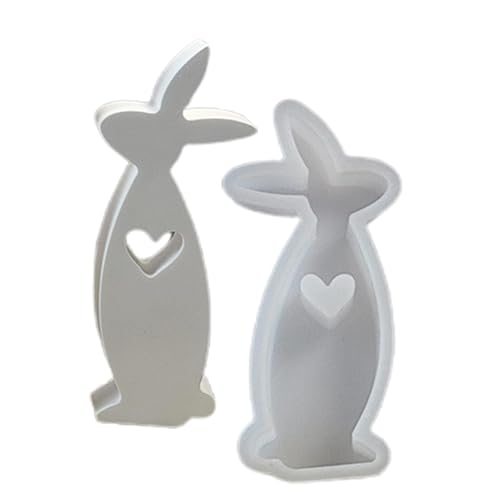 Ostern Kaninchen Silikonformen Gießformen, 3D Gießformen Silikon Hase Ostern Hase Gießformen 3D Osterhase Silikonform Silikonform Hase Kerzenhalter Hase Silikonform Osterhase von Jiimhte