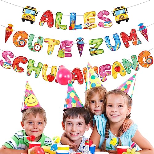 Jildouf Zurück zur Schule Cupcake Topper - Banner der Schuleröffnung - Schulanfang Party Zurück in die Schule Eröffnungsfeier Dekorationen für Versammlungen von Jildouf