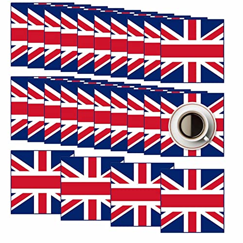 King Charles Krönungs-Souvenir Union Jack Partydekorationen, Einwegteller, Tassen, Handtücher, Geschirr, Stoffbanner, Themenparty-Dekorationen, Geschirr 2023 für große britische Feier, 6. Mai 2023 von Jildouf