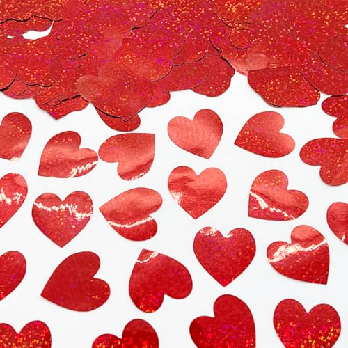 Confetti BalloonTHINS Metallic Hearts 2,5 cm Red Prisma – 28,3 g Beutel (28,3 g) von Jimmy Jem's